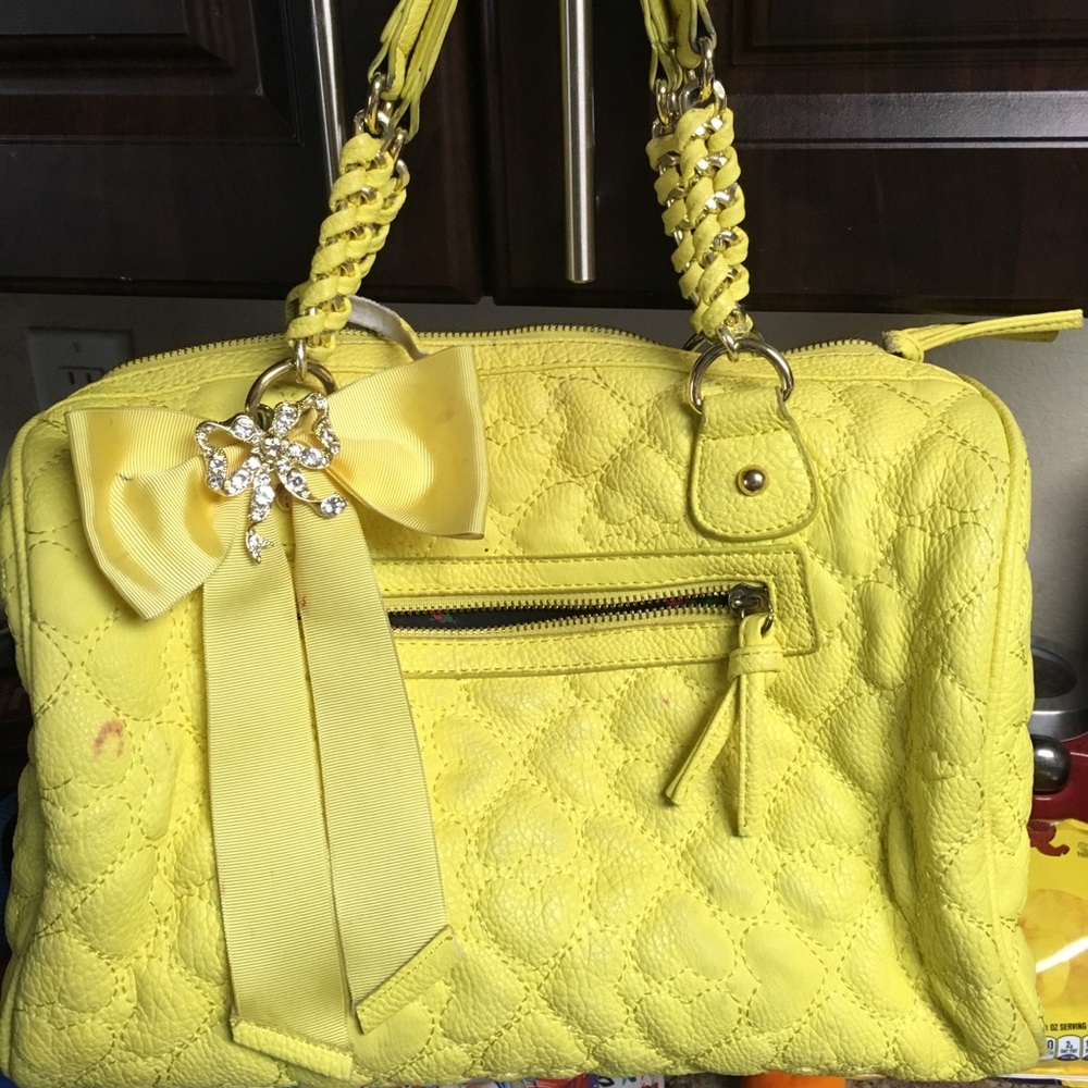 Betsey Johnson yellow bag